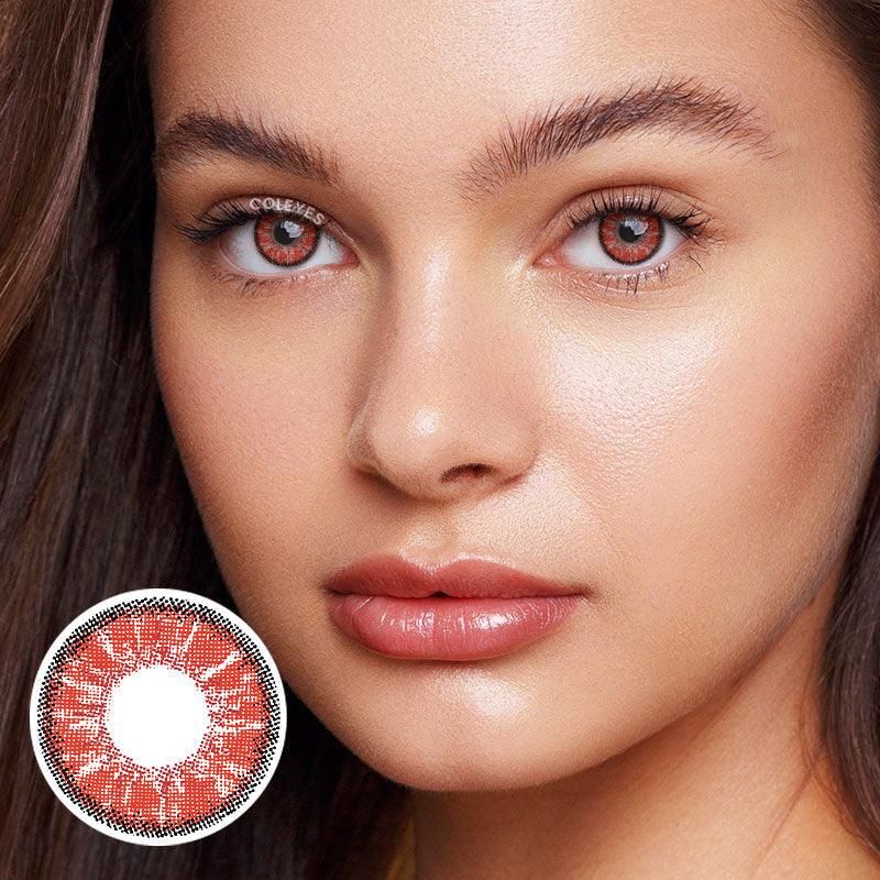 Coleyes Nonno Ⅱ Red Yearly Prescription Colored Contacts-Coleyes