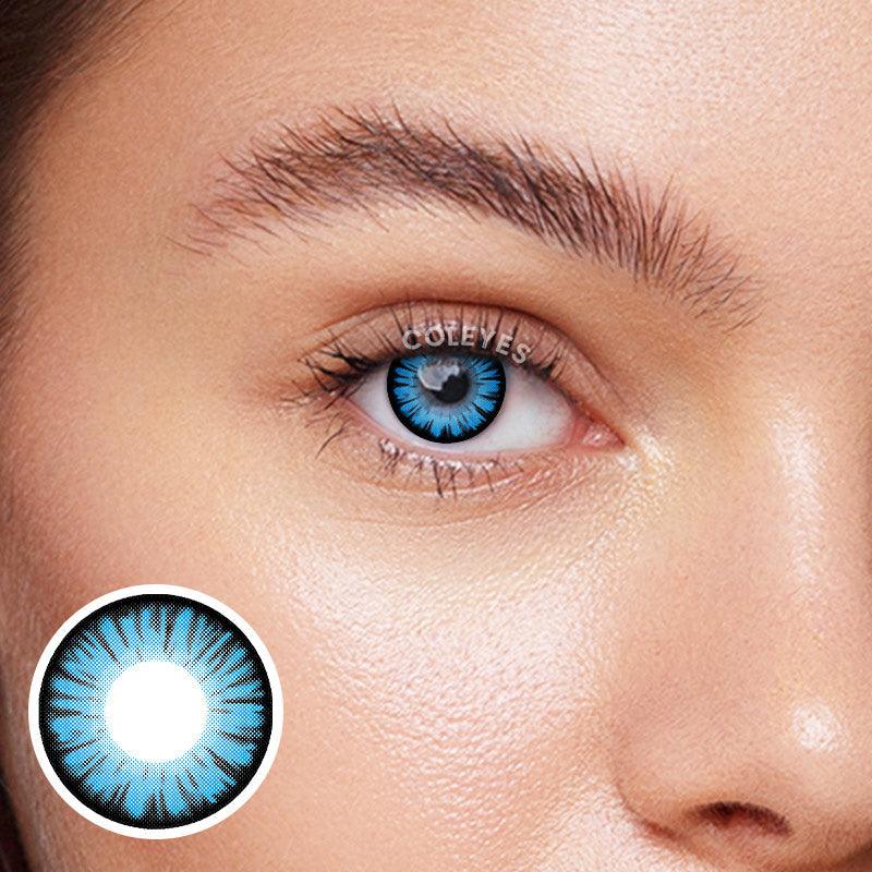 Coleyes Miracle Times LightBlue Yearly Prescription Colored Contacts-Coleyes