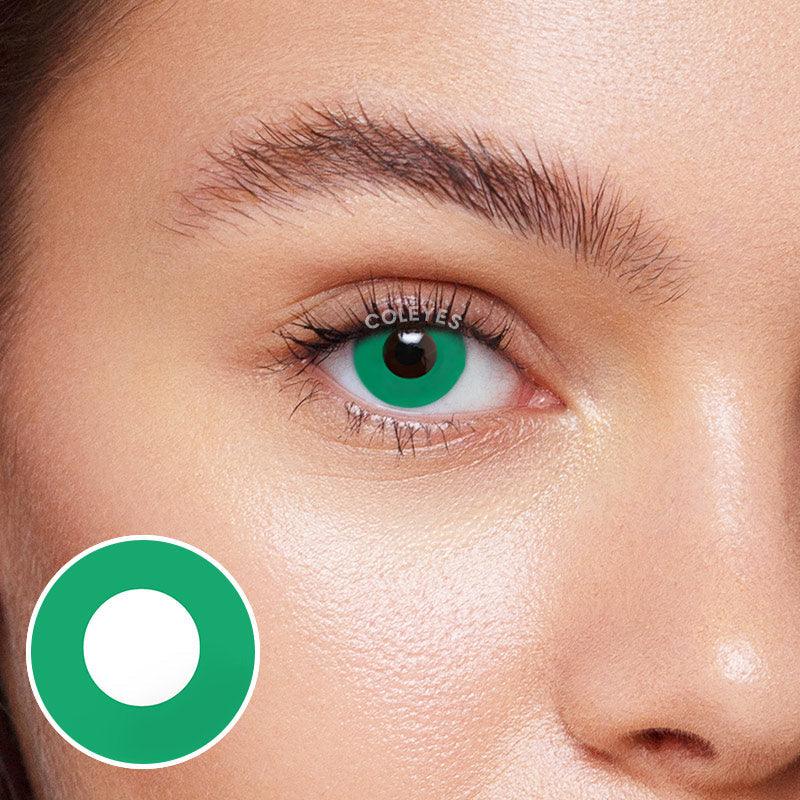 Coleyes Block Green Yearly Prescription Colored Contacts-Coleyes