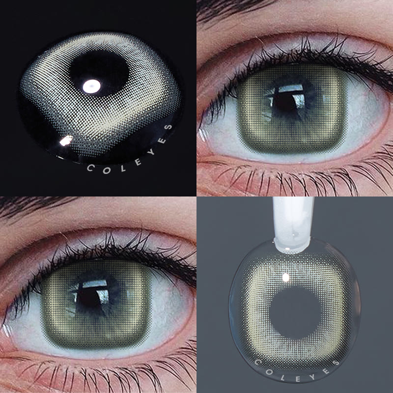 Coleyes Square Green Yearly Prescription Colored Contacts