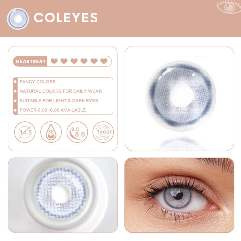Coleyes Genshin Moon Blue Yearly Prescription Colored Contacts