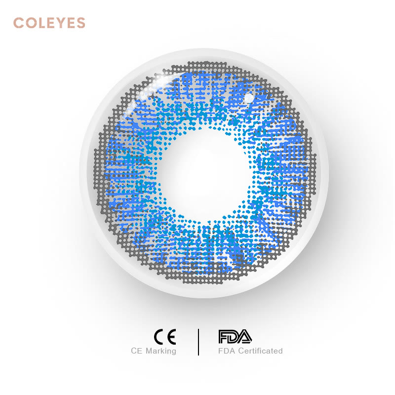 BRILLIANT BLUE Premium 3 Tone Colored Contacts – iColorContactLenses