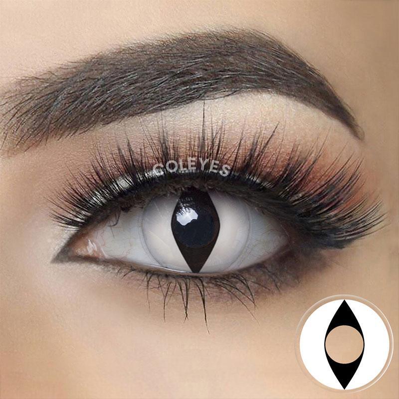 Coleyes Cat Eye White Yearly Colored Contacts