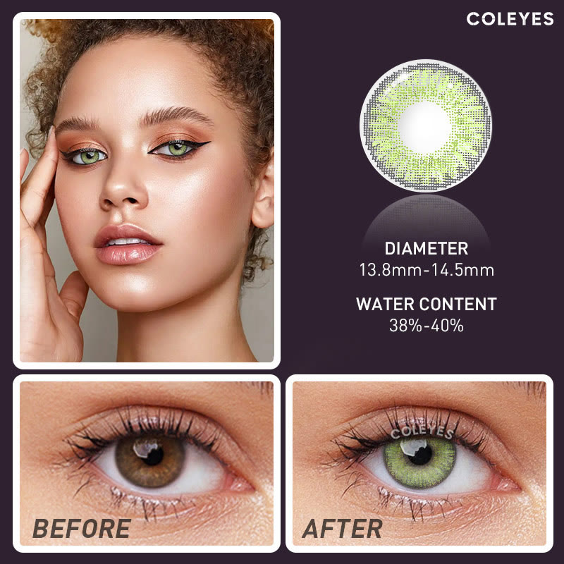 3 Tone Gemstone Green Colored Contacts (U.S. Stock)