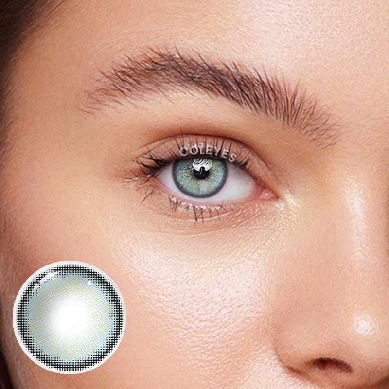 Coleyes Seattle Grey Blue Yearly Prescription Colored Contacts
