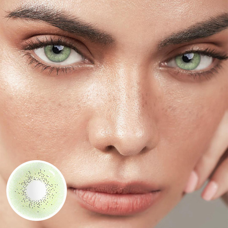 MYEYEBB Ocean Green Prescription Colored Contact Lenses