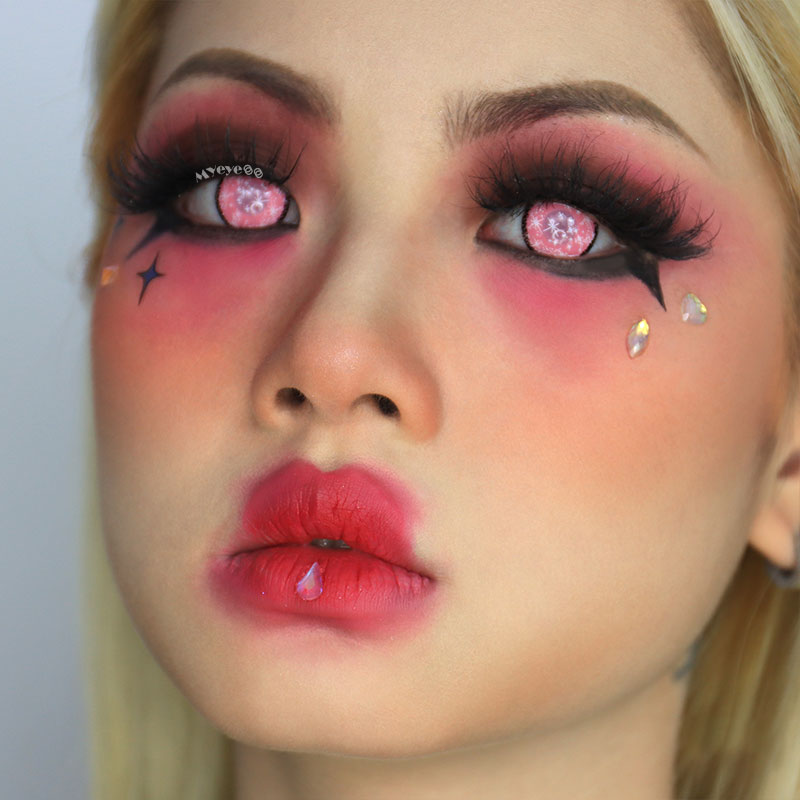 MYEYEBB Blind Coral Cosplay Colored Contact Lenses-MYEYEBB