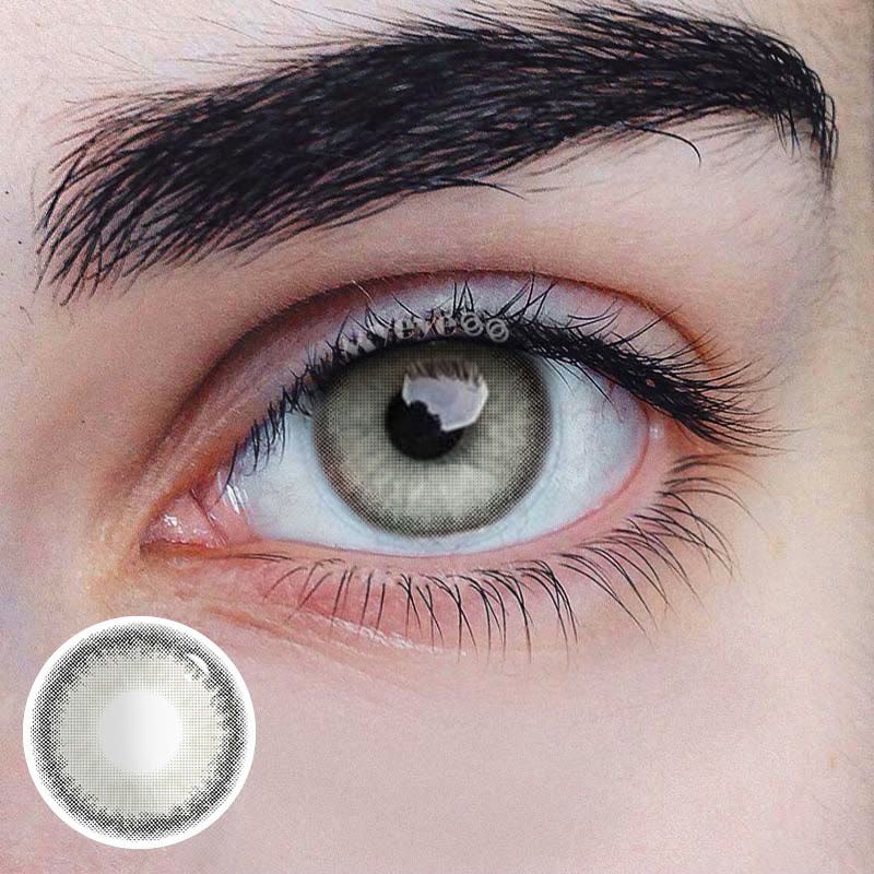 MYEYEBB Fox's Eye Grey Men Colored Contact Lenses-MYEYEBB