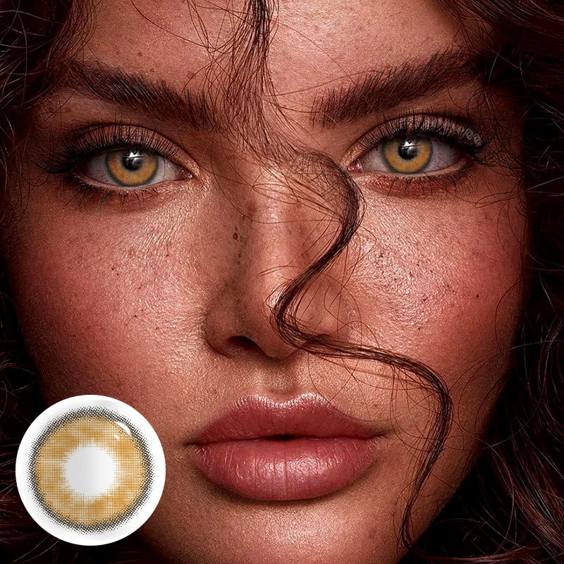 MYEYEBB Silvana Brown Prescription Colored Contact Lenses