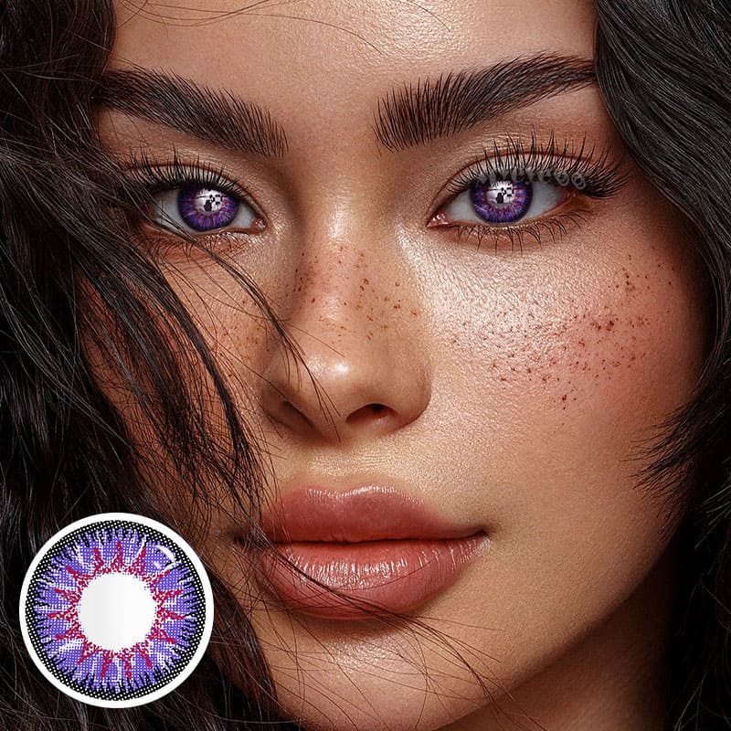 MYEYEBB Wild Nature Vika Purple Colored Contact Lenses-MYEYEBB