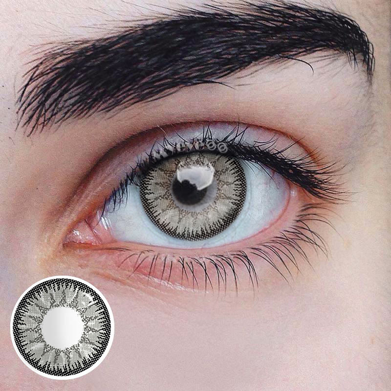 MYEYEBB Wild Nature Grey Men Colored Contact Lenses