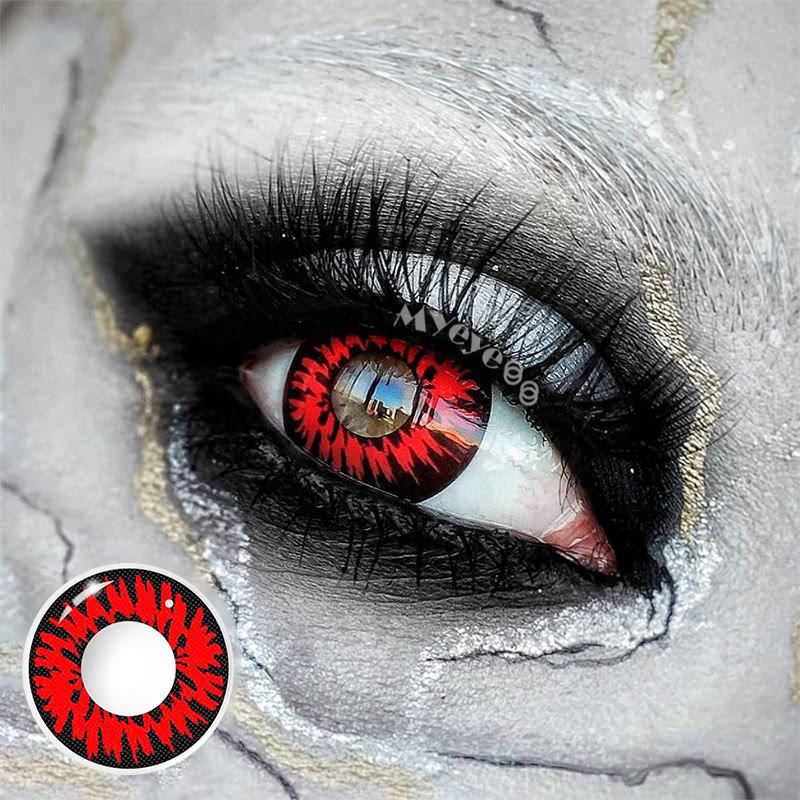 MYEYEBB Enchanted Black Cosplay Colored Contact Lenses-MYEYEBB