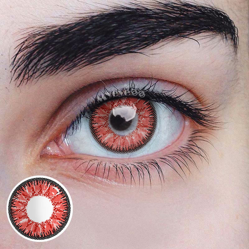 MYEYEBB Wild Nature Red Men Colored Contact Lenses