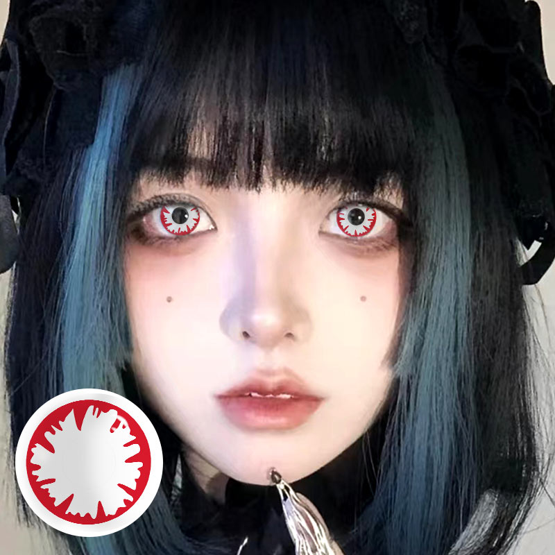 MYEYEBB Incubus Red Cosplay Colored Contact Lenses 