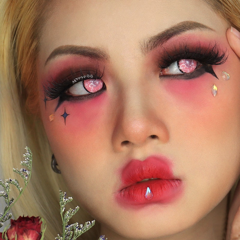 MYEYEBB Blind Coral Cosplay Colored Contact Lenses-MYEYEBB