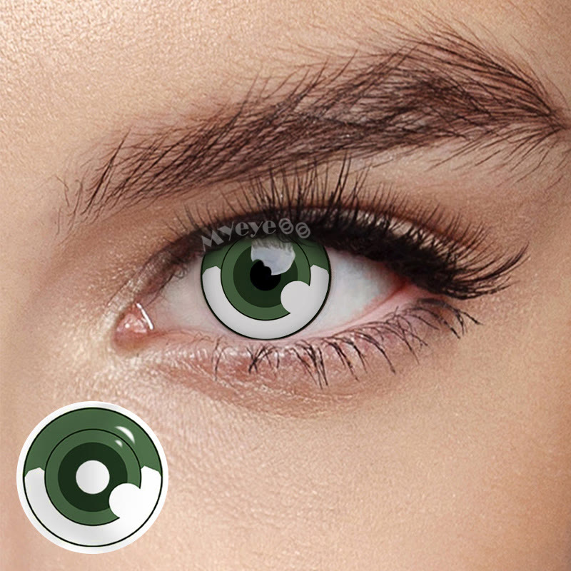 MYEYEBB Blind Hashibira Inosuke Prescription Cosplay Colored Contact Lenses 