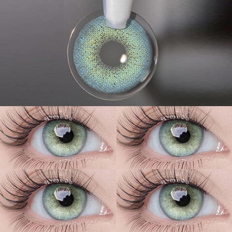 MYEYEBB Ocean Blue prescription Colored Contact Lenses