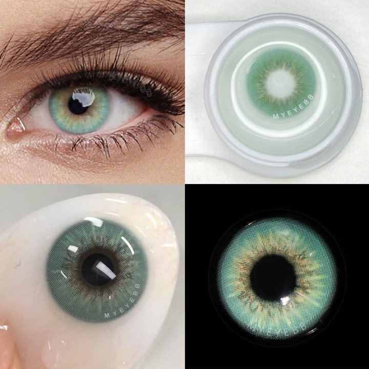 MYEYEBB Sin Green Prescription Colored Contact Lenses