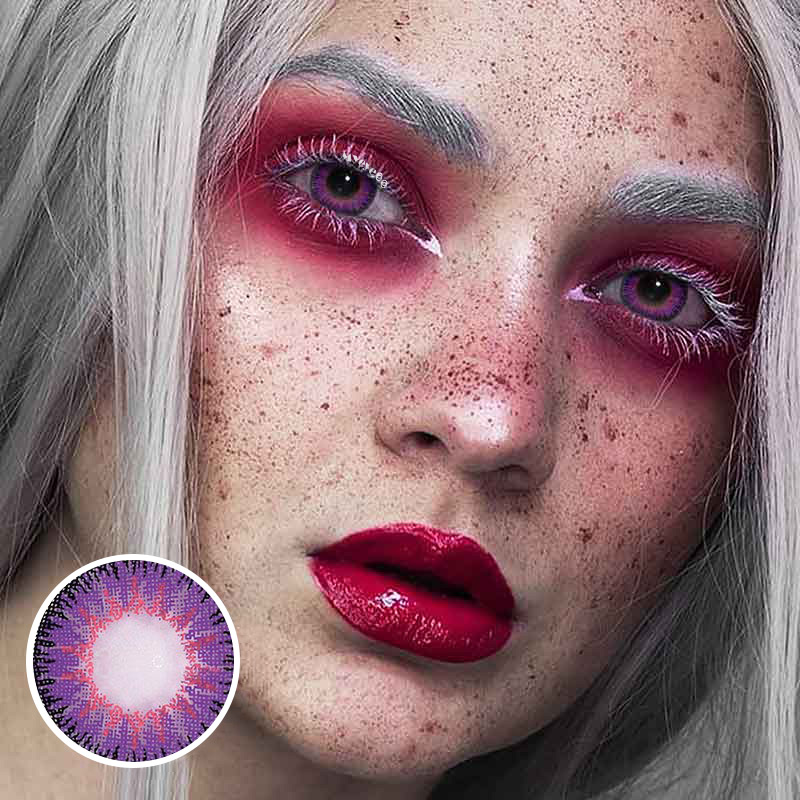 MYEYEBB Wild Nature Vika Purple Colored Contact Lenses-MYEYEBB