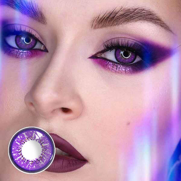 MYEYEBB Vika Purple Colored Contact Lenses-MYEYEBB