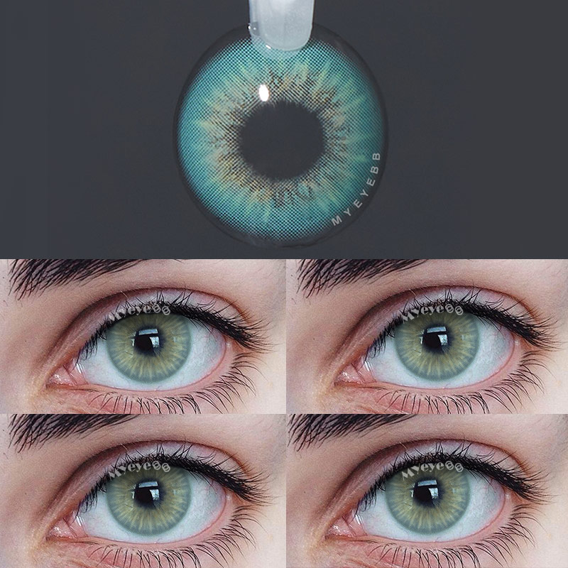 MYEYEBB Sin Green Colored Contact Lenses