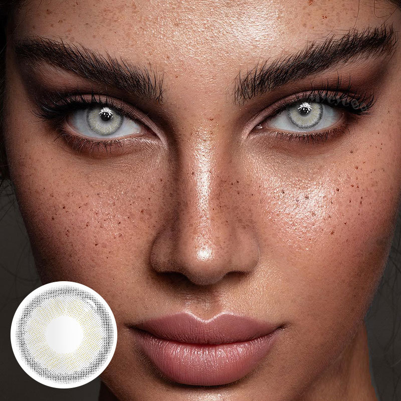 MYEYEBB Moonbeam I Grey Prescription Colored Contact Lenses