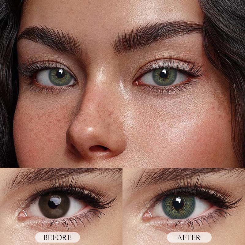 MYEYEBB Mar Iris Green Colored Contact Lenses