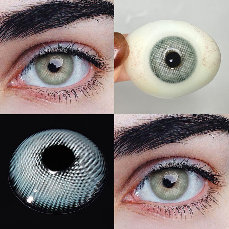 MYEYEBB Rome Times Green Prescription Men Colored Contact Lenses