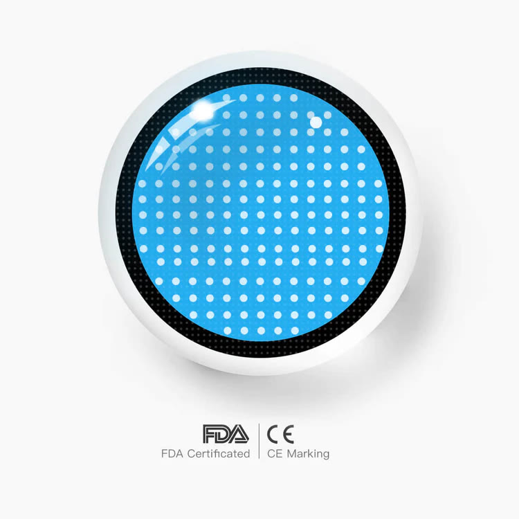 MYEYEBB Blind Blue Mesh Cosplay Colored Contact Lenses-MYEYEBB