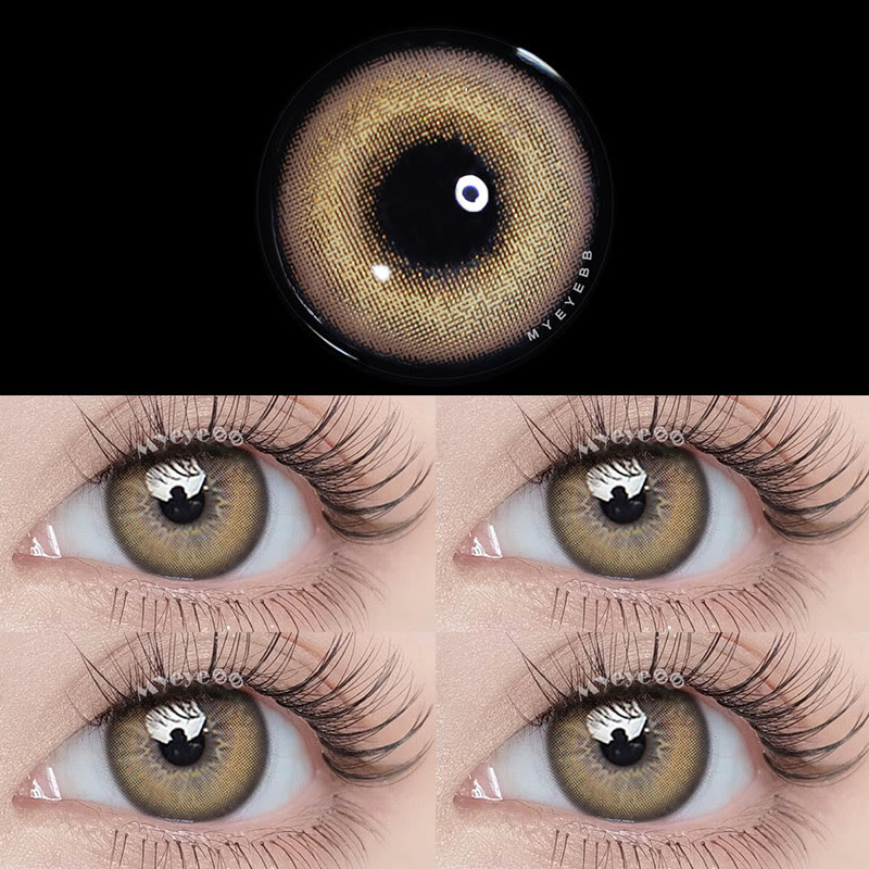 MYEYEBB Dream Bubble Brown Prescription Colored Contact Lenses-MYEYEBB