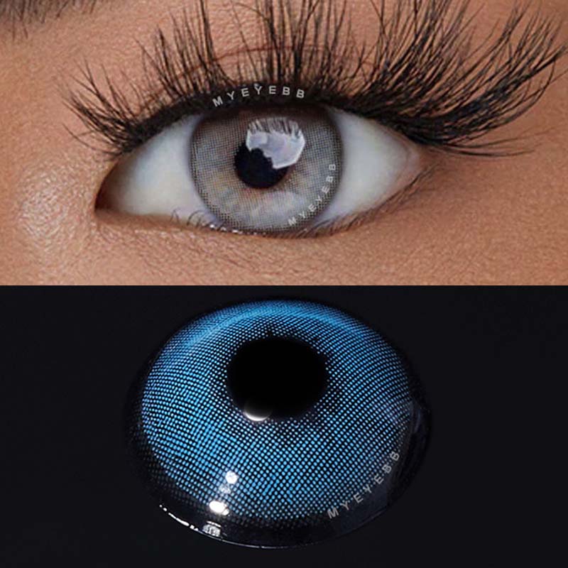 MYEYEBB Mirage Blue Colored Contact Lenses-MYEYEBB