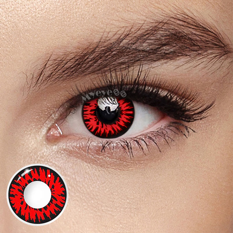 MYEYEBB Enchanted Black Cosplay Colored Contact Lenses-MYEYEBB