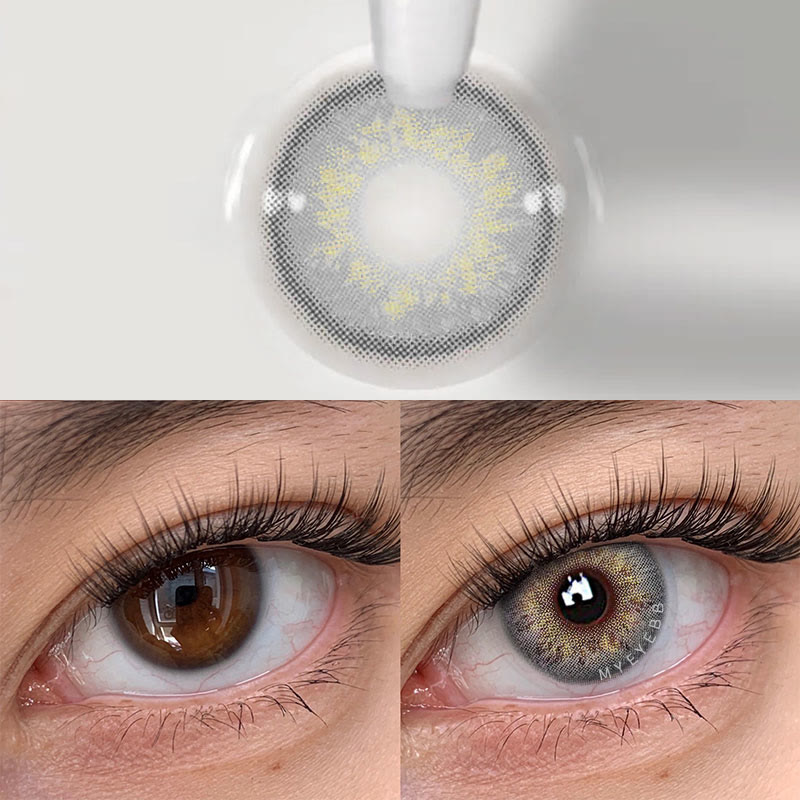 MYEYEBB Russian Grey Colored Contact Lenses