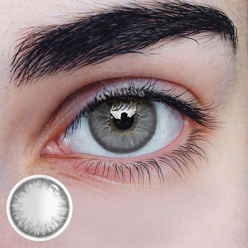 MYEYEBB Movie Time Grey Men Colored Contact Lenses