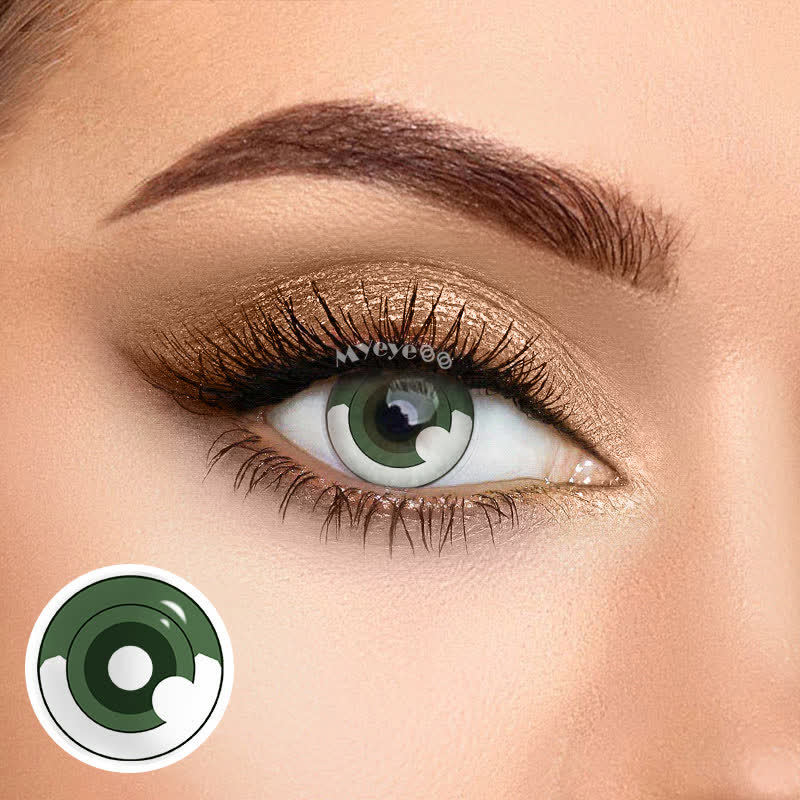 MYEYEBB Blind Hashibira Inosuke Prescription Cosplay Colored Contact Lenses 