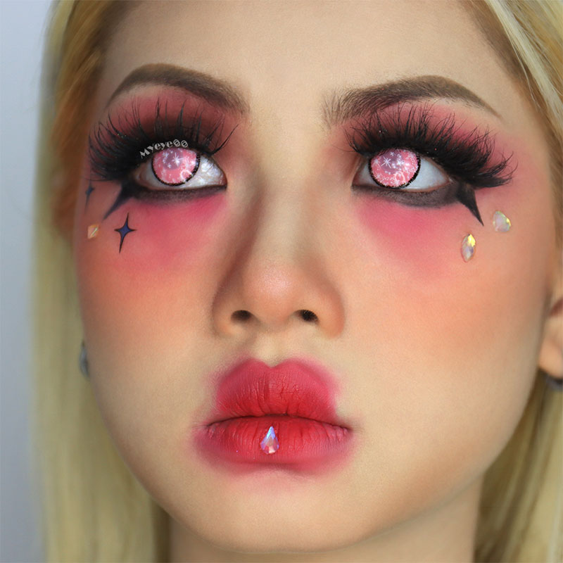MYEYEBB Blind Coral Cosplay Colored Contact Lenses-MYEYEBB