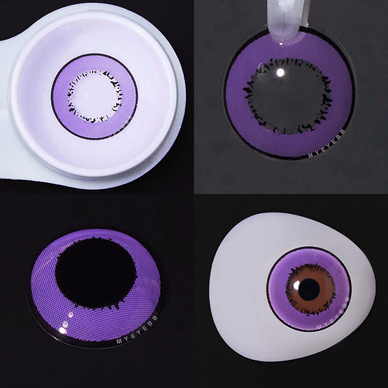 MYEYEBB Elements Violet Prescription Cosplay Colored Contact Lenses -MYEYEBB