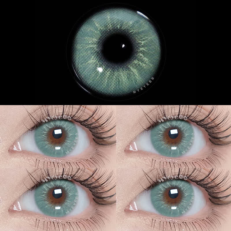 MYEYEBB Eros Green Prescription Colored Contact Lenses