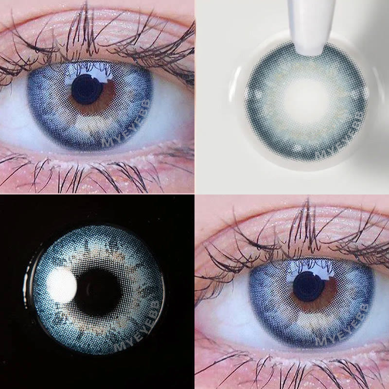 MYEYEBB Bionic Blue Colored Contact Lenses