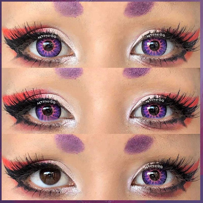 MYEYEBB Wild Nature Vika Purple Colored Contact Lenses-MYEYEBB