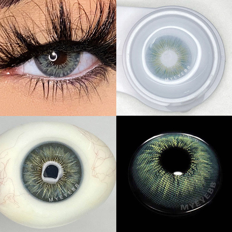 MYEYEBB Mar Iris Green Colored Contact Lenses