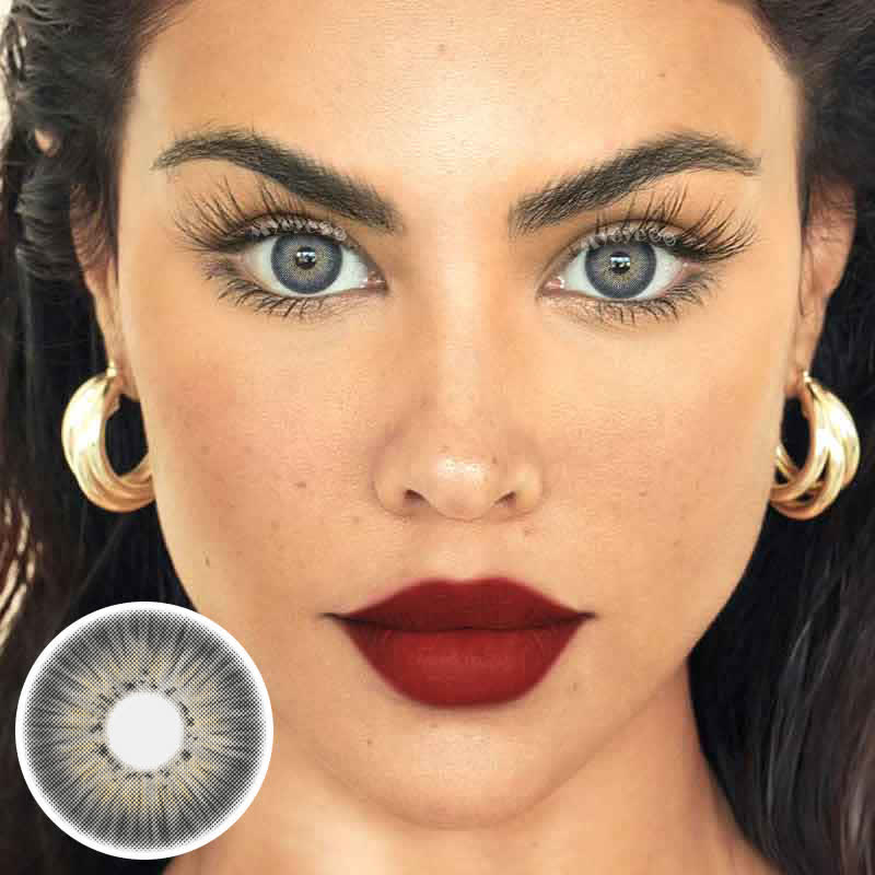 MYEYEBB New York III Grey Colored Contact Lenses-MYEYEBB