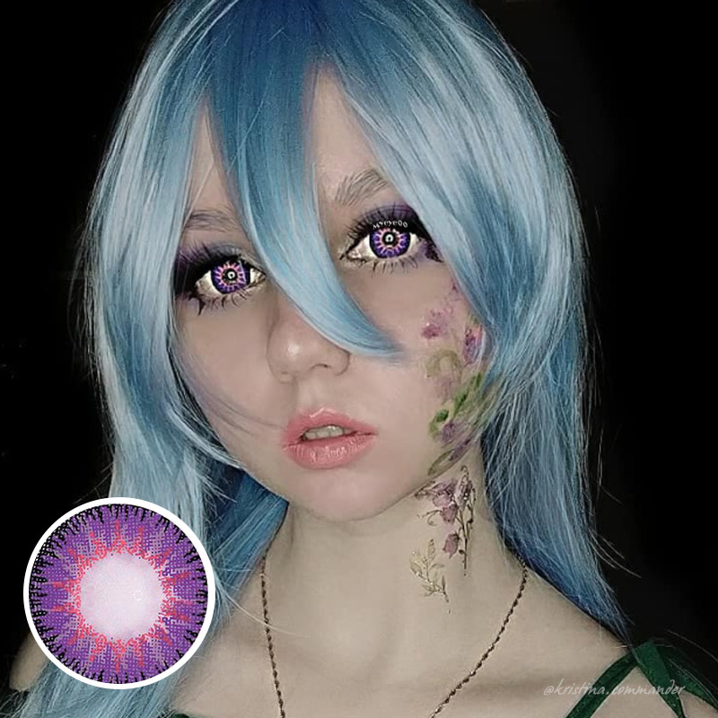 MYEYEBB Wild Nature Vika Purple Colored Contact Lenses-MYEYEBB
