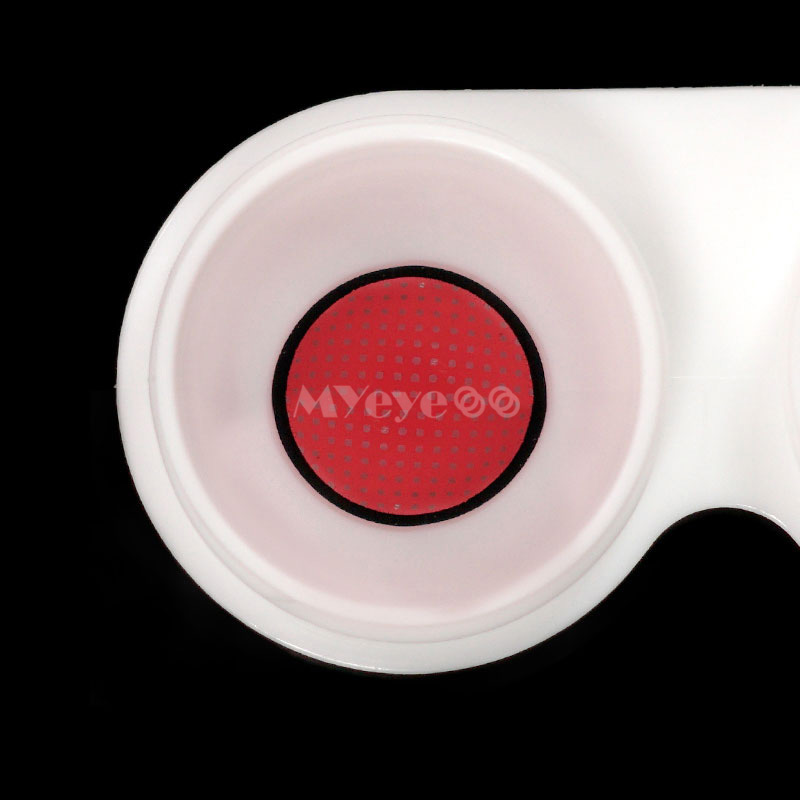 MYEYEBB Blind Red Manson Mesh Cosplay Colored Contact Lenses-MYEYEBB