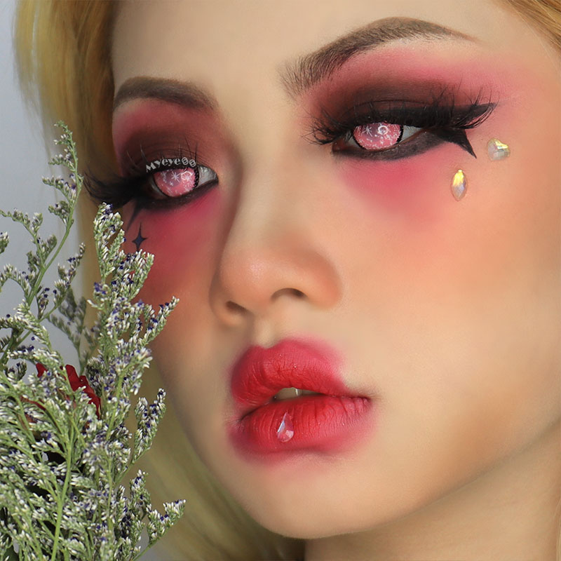 MYEYEBB Blind Coral Cosplay Colored Contact Lenses-MYEYEBB