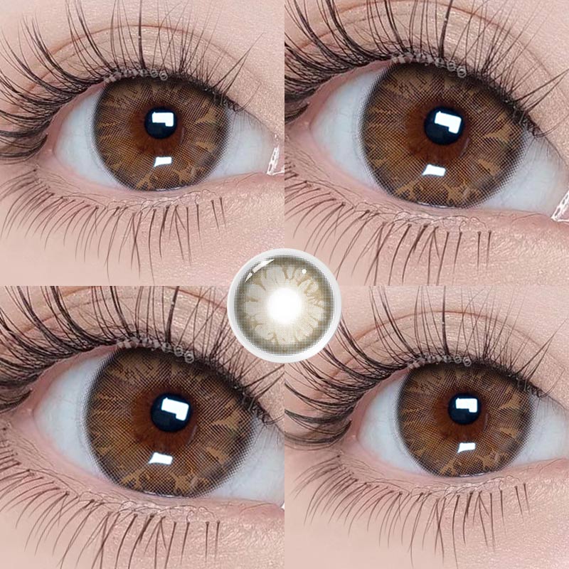 MYEYEBB Gem Tequila Brown Colored Contact Lenses