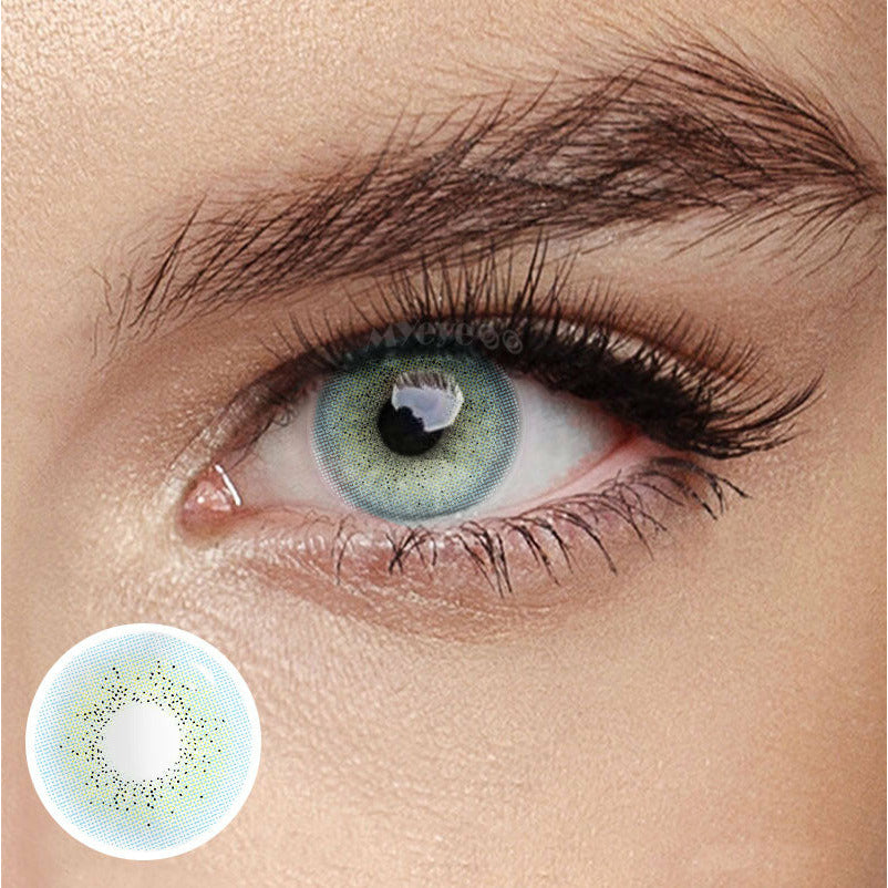 MYEYEBB Ocean Blue prescription Colored Contact Lenses - image 2
