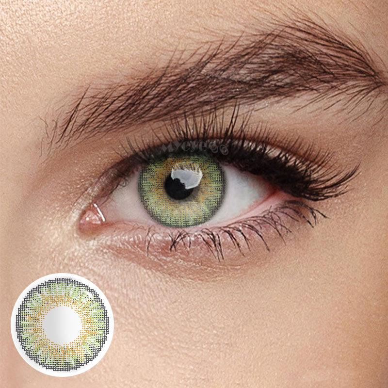MYEYEBB Mona Lisa Green Colored Contact Lenses Contacts - Myeyebb