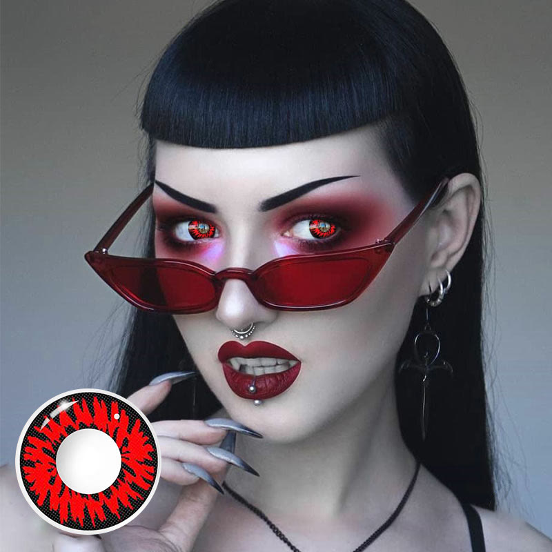 MYEYEBB Enchanted Black Cosplay Colored Contact Lenses-MYEYEBB