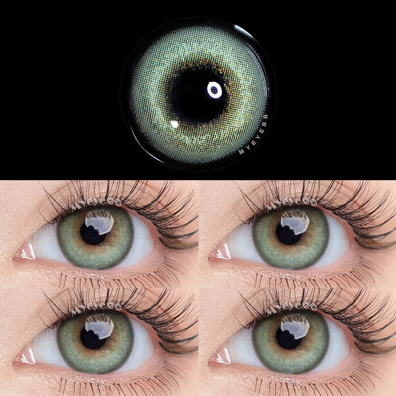 MYEYEBB Dream Bubble Green prescription Colored Contact Lenses-MYEYEBB